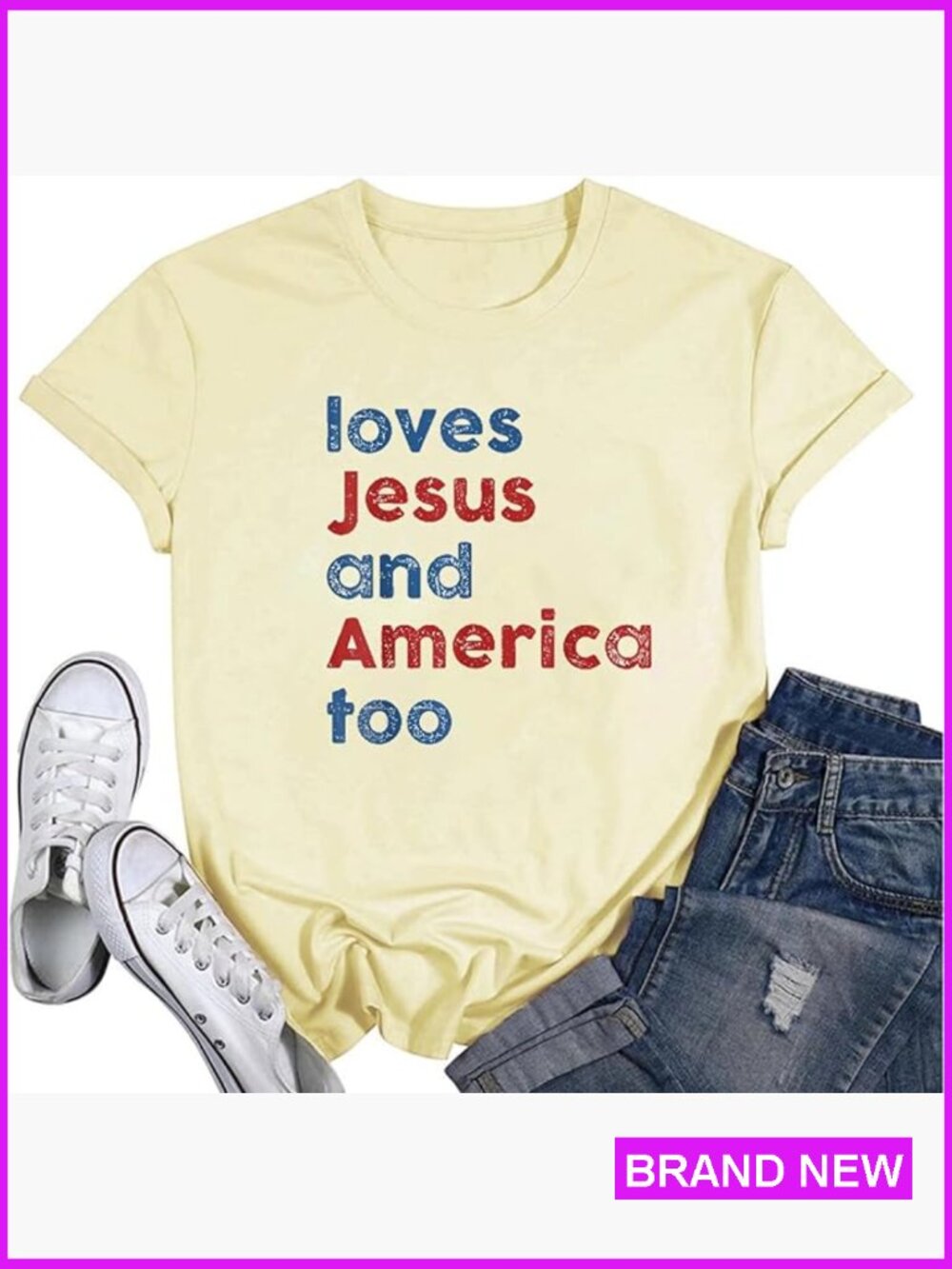 Jesus Cross Graphic Tee Christian Religious T-Shirt Casual Crew Neck Soft Cotton